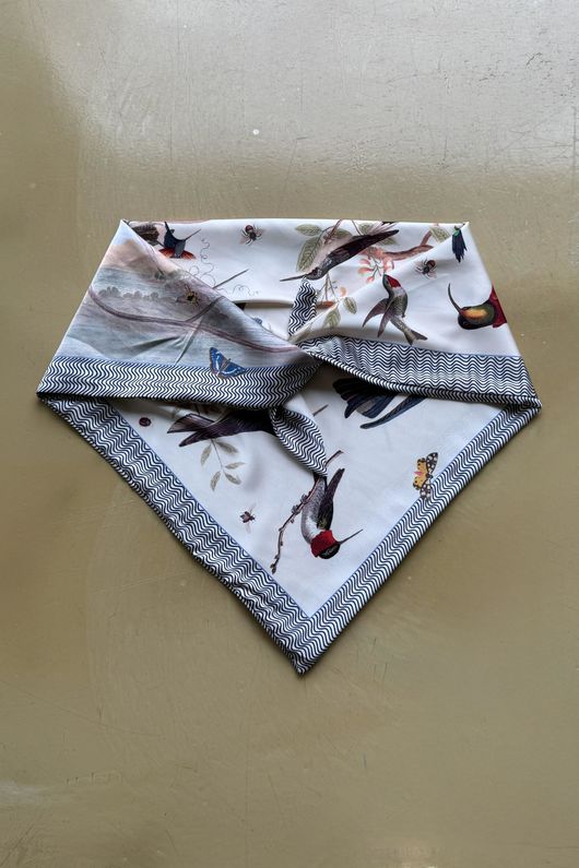Birdie Triangle Silk Neckerchief - 